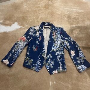 Zara Floral Patterned Blazer